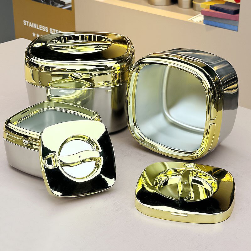 Food Warmer Pot Set Manufacturer - 3PCs Stainless Steel Heat Preservation Thermal Casserole Food Storage and Container