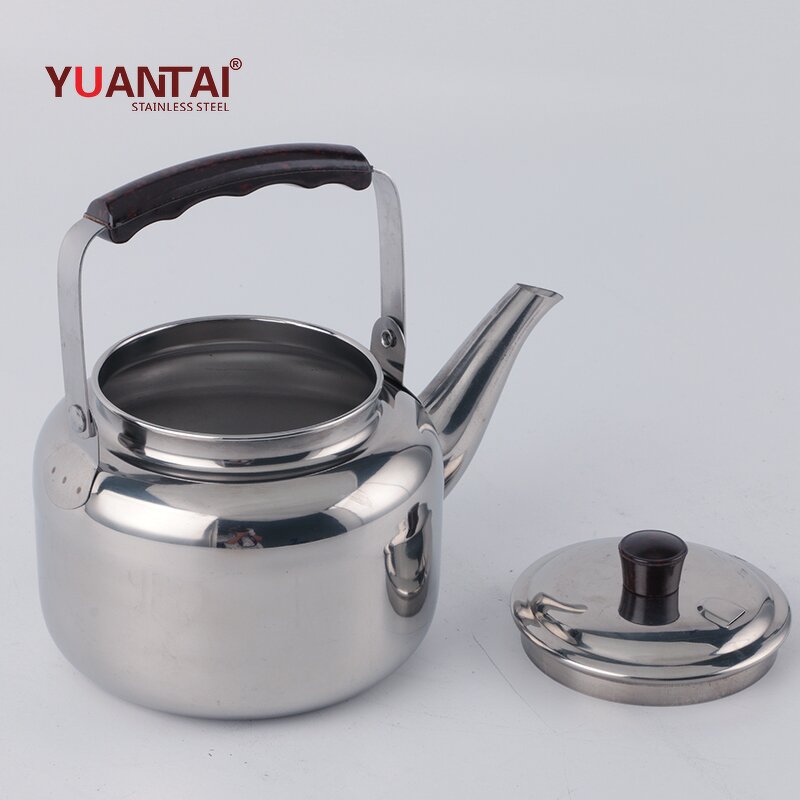 Goose Neck Kettle Manufacturer - Hot Selling OEM/ODM Stainless Steel Drum Shape Tea Coffee Teteras De Vidrio