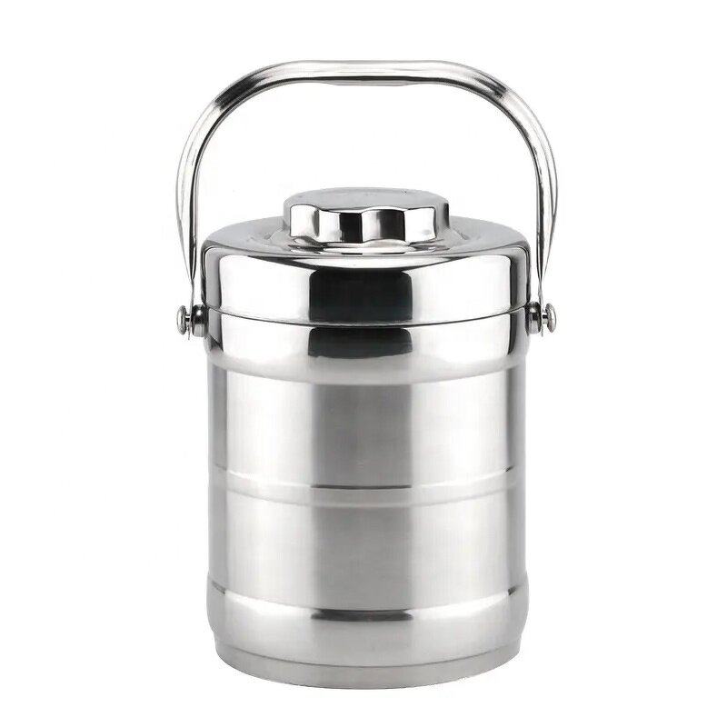 Food Carrier Manufacturer - Stainless Steel Double Wall Insulation Lunch Box Steel Soup Container