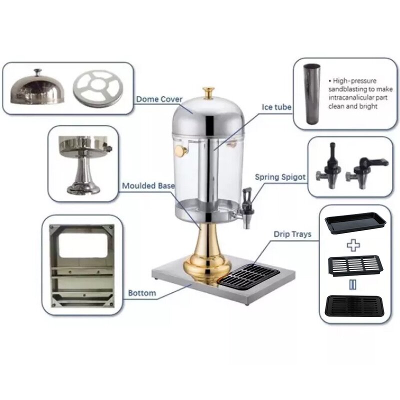 Beverage Juice Drinking Dispenser Manufacturer - Buffet Simple Style Plastic Catering Soda