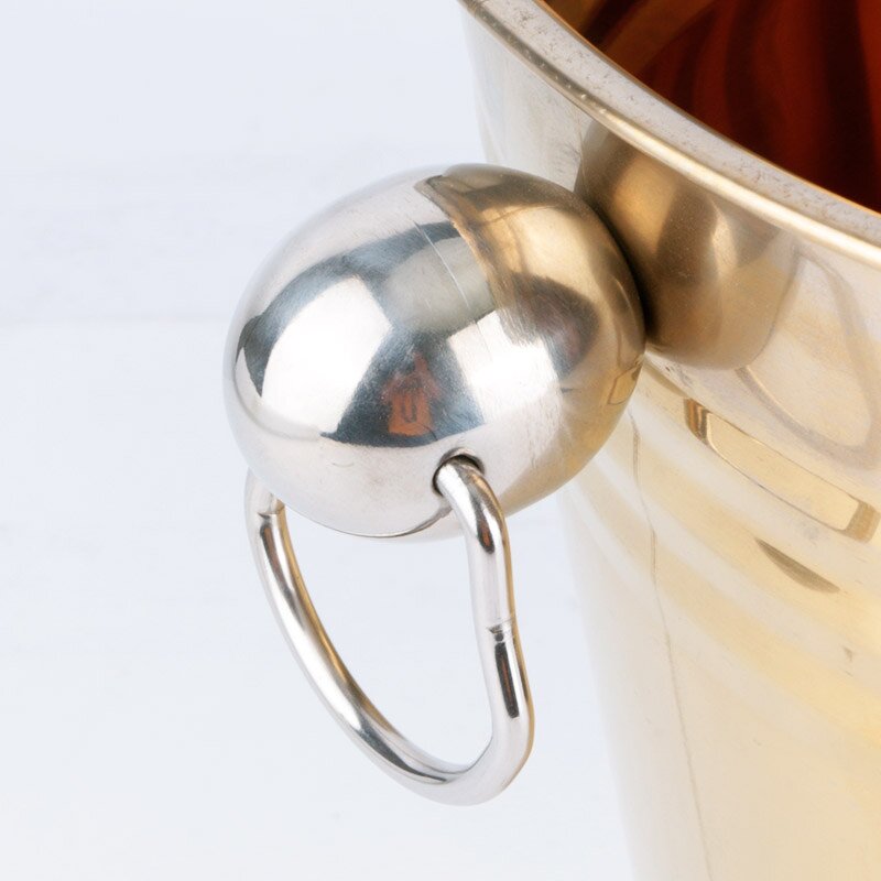 Ice Bucket Manufacturer - Custom Large 6L Luxury Stainless Steel Bar Champagne Beer Wine Bottle Cooler Gold Party