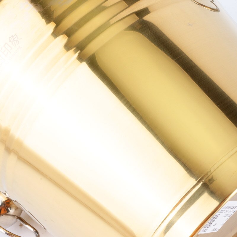 Ice Bucket Manufacturer - Custom Large 6L Luxury Stainless Steel Bar Champagne Beer Wine Bottle Cooler Gold Party