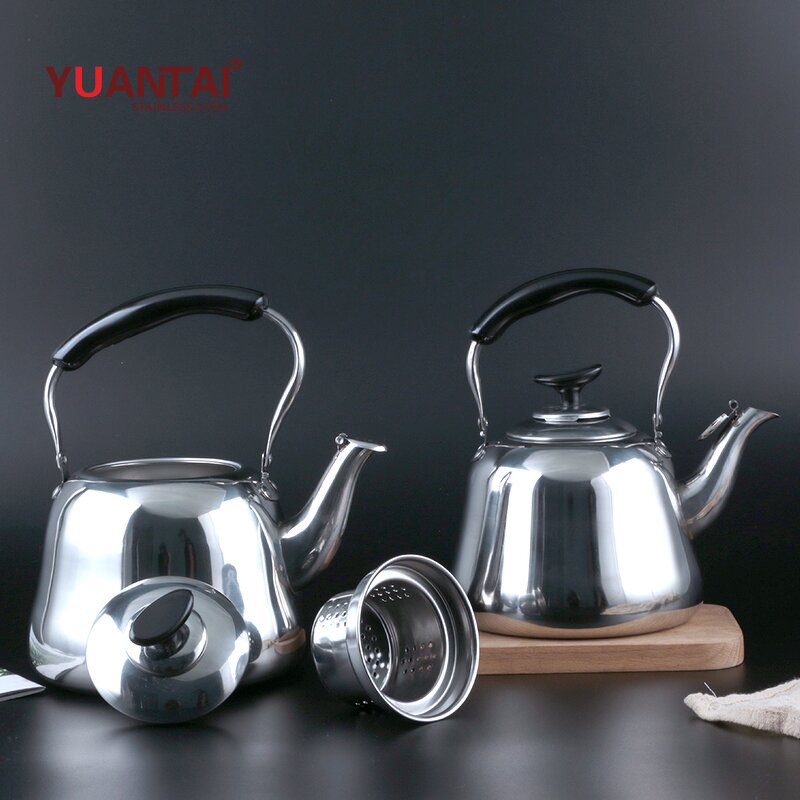 Whistling Kettle Manufacturer - Classical Stainless Steel With Tea Strainer 1.0L 1.5L 2.0L 3.0L 4.0L 5.0L Home Kitchen Tea Pots