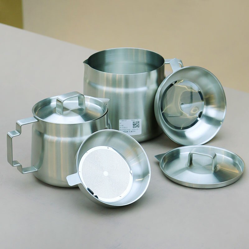 Oil Pot Manufacturer - Multifunction All Stainless Steel 304 Induction Large Capacity Easy Clean Filter