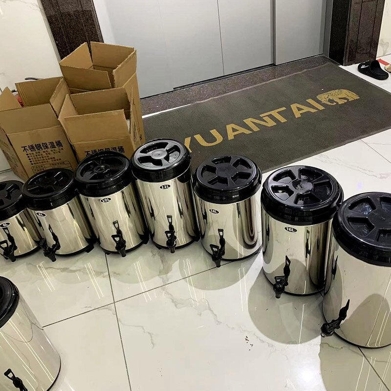 Thermos Bucket Manufacturer - Keep Warm Barrel Milk Tea Insulated Beverage Cooler Drink Container for Cold Hot Drink