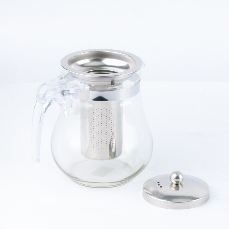 Glass Teapot Manufacturer - All-in-One and Tea Kettle Heatproof Borosilicate Glass With Removable Stainless Steel Loose Tea Infuser