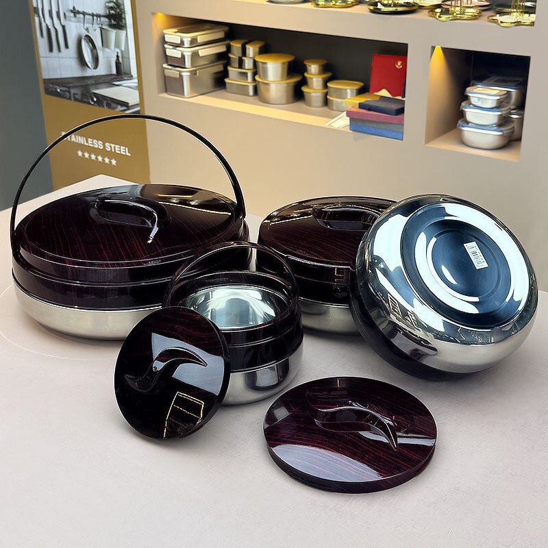 Food Warmer Casserole Manufacturer - Home Party Large Capacity 4PCS 2L+4L+6L+10L Stainless Steel