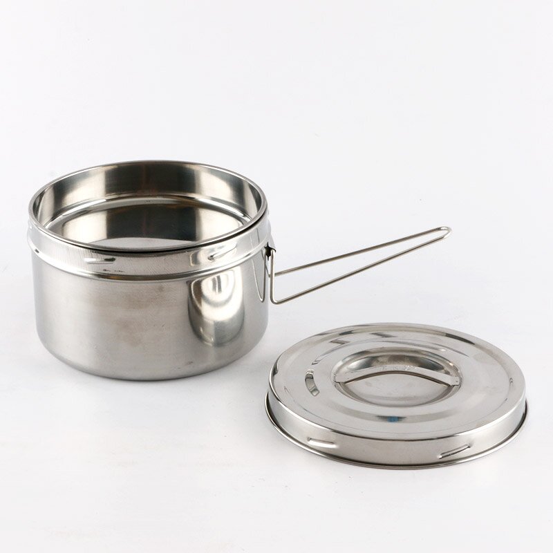Metal Food Storage Container Manufacturer - Portable Reusable Bento Tiffin Box Stainless Steel Lunch Box Round for Kids