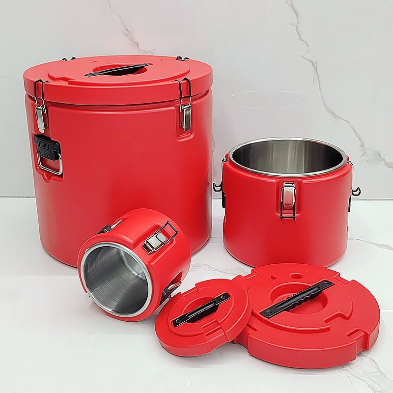 Cooler Box Manufacturer - Large Capacity 5-Piece Set of Strong Stainless Steel Round for Keeping Food Cold and Warm for Kitchen