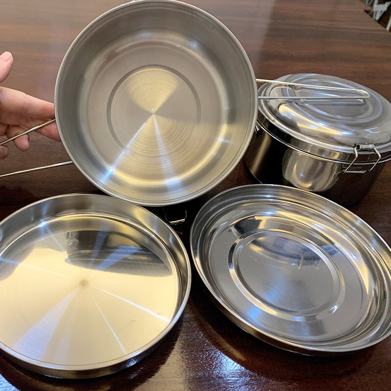 Tiffin Carrier Manufacturer - Take Away Metal Single Layer Stainless Steel 401 Food Container Lunch Box With Handle