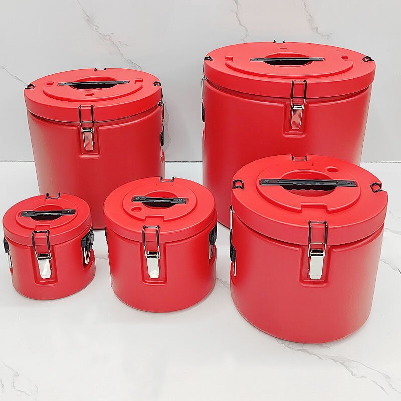 Cooler Box Manufacturer - Large Capacity 5-Piece Set of Strong Stainless Steel Round for Keeping Food Cold and Warm for Kitchen