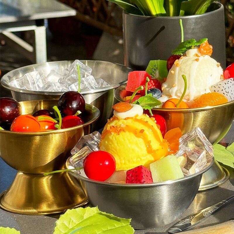 Ice Cream Bowl Manufacturer - Cheap Hot Selling Premium Stainless Steel Dessert Cups