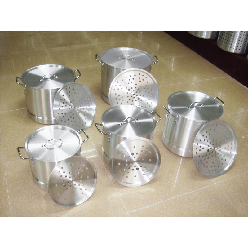 Soup Pot Manufacturer - Hotel Multiple Capacities Aluminium Stock Large Commercial Cooking Pots Set
