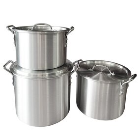 Soup Pot Manufacturer - Hotel Multiple Capacities Aluminium Stock Large Commercial Cooking Pots Set