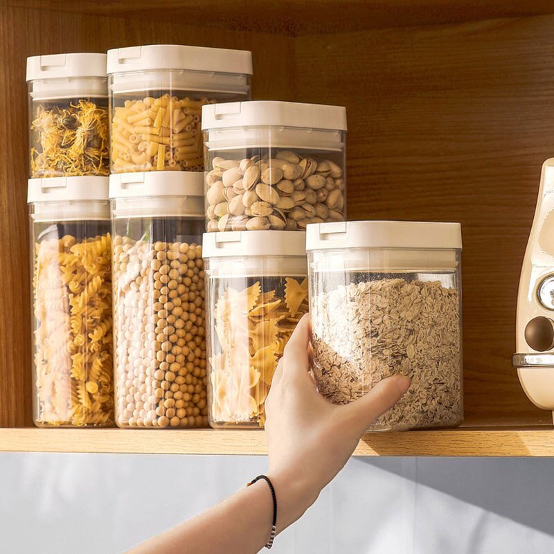 Food Storage Jar Manufacturer - Sealed Household Pasta Container Dry Goods Moisture-proof Sealed Kitchen Jar