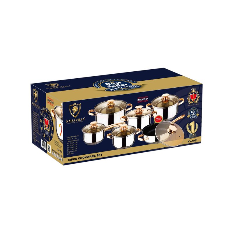 Cookware Set Manufacturer - 2024 Hex Clad Non Stick Kitchen Stainless Steel Cooking Pans With Glass Lid Food Grade Honeycomb Pot