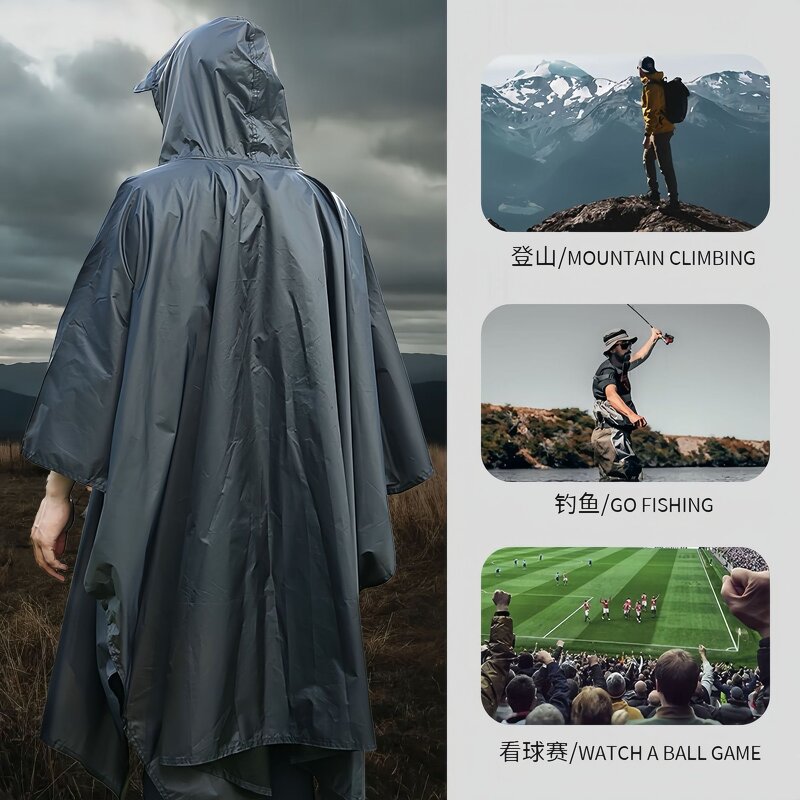 Rain Poncho Manufacturer - Hooded for Adult With Pocket Lightweight Unisex for Hiking Camping