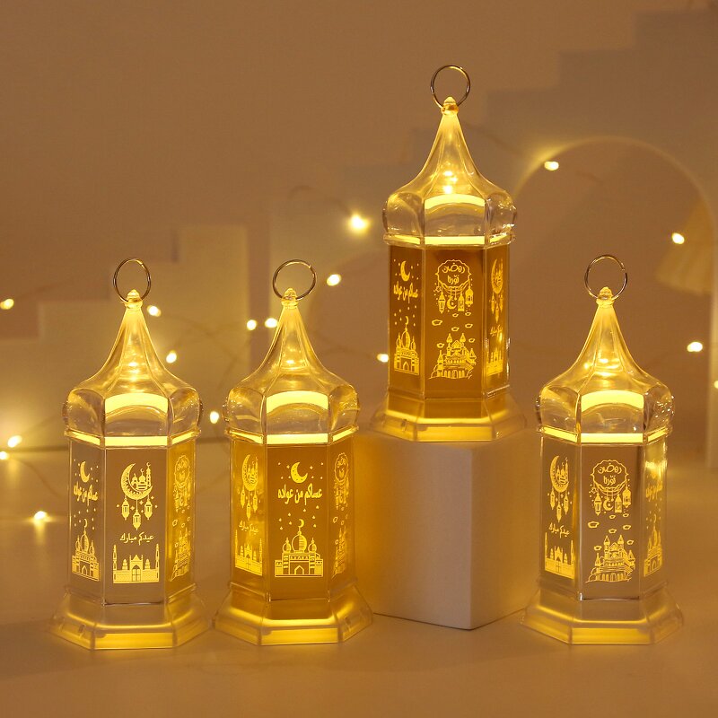 LED Lantern Manufacturer - Eid Table Centerpieces Wall Hanging Mubarak Festival Window Home Desk Gift Retro Style
