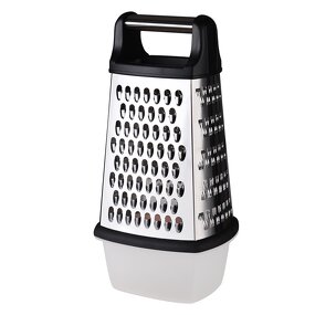 Box Grater Manufacturer - 4 Sides Multifunctional Cheese Zester Cheese Vegetable With Container