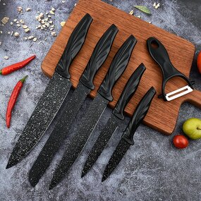 Knife Set Manufacturer - Professional Home Kitchen Chef Anti Mold of Six Pieces