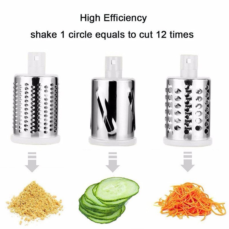 Vegetable Chopper Manufacturer - Stainless Steel Manual Multi Function Rotary Cheese Grater