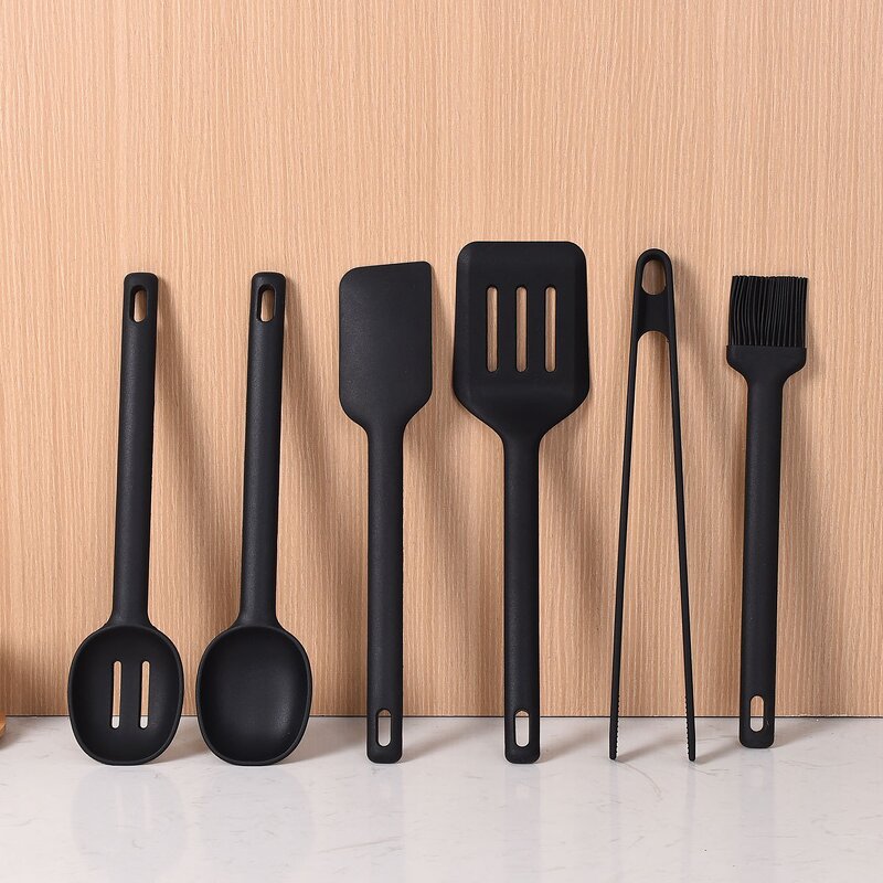 Kitchen Cooking Tools Set Manufacturer - Factory Wholesale 6PCS Non Stick Silicone Utensils