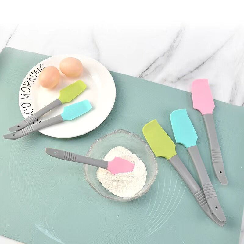 Silicone Spatula Manufacturer - Kitchen Mini Curved Small Can Baking Tools Set