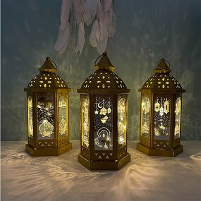 LED Iron Lantern Manufacturer - New Middle East Lent Handicraft Home Decoration Pieces