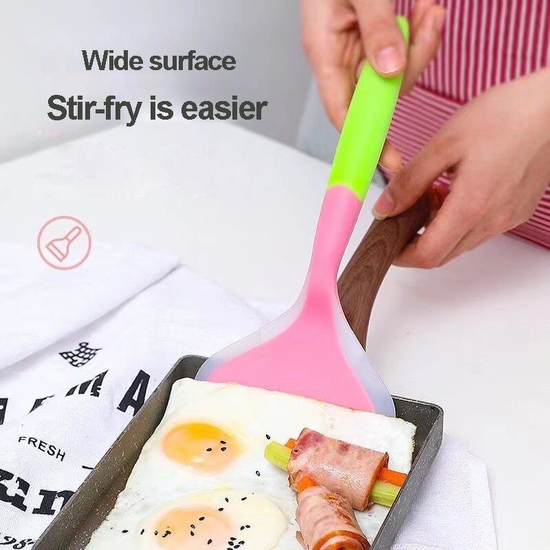 Kitchen Scraper Manufacturer - Silicone Cooking Utensils Spatula Beef Meat Egg Wide Pizza Tools Non-stick Shovel