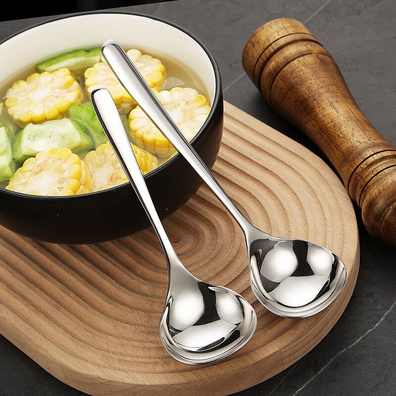 Soup Spoon Manufacturer - Stainless Steel Clip 100% Real Design 304 Serving Porridge