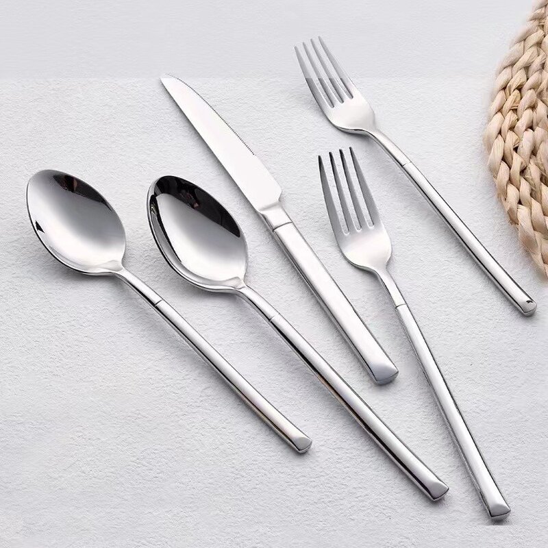 Cutlery Set Manufacturer - Factory Custom logo Bulk Luxury Spoon and Fork Stainless Steel with Gift Box