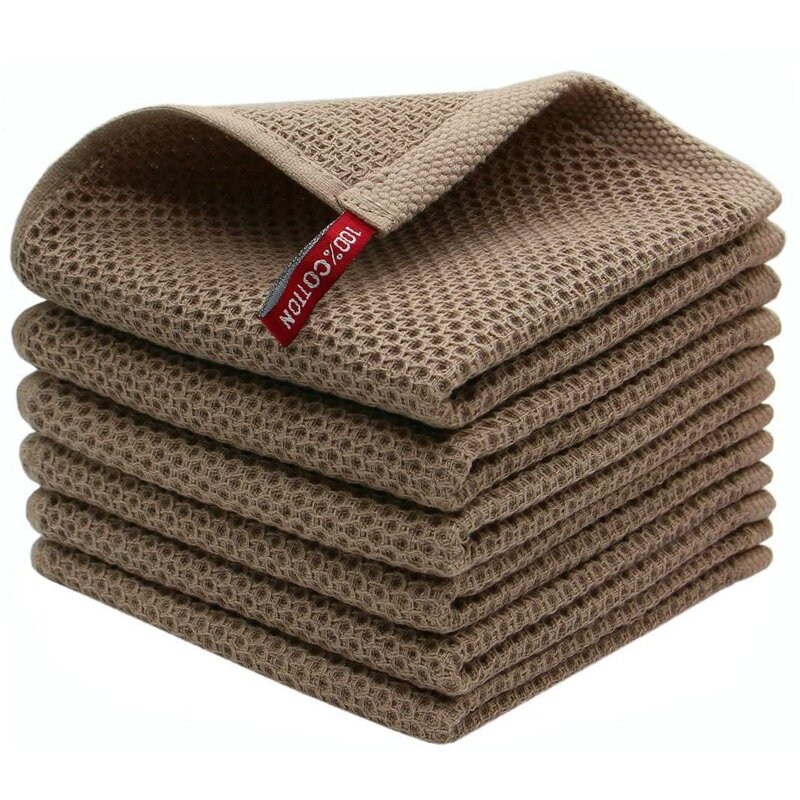 Kitchen Towel Manufacturer - Waffle Weave Custom Wholesale Sets 100% Cotton Soft Quick Drying Dish Towels