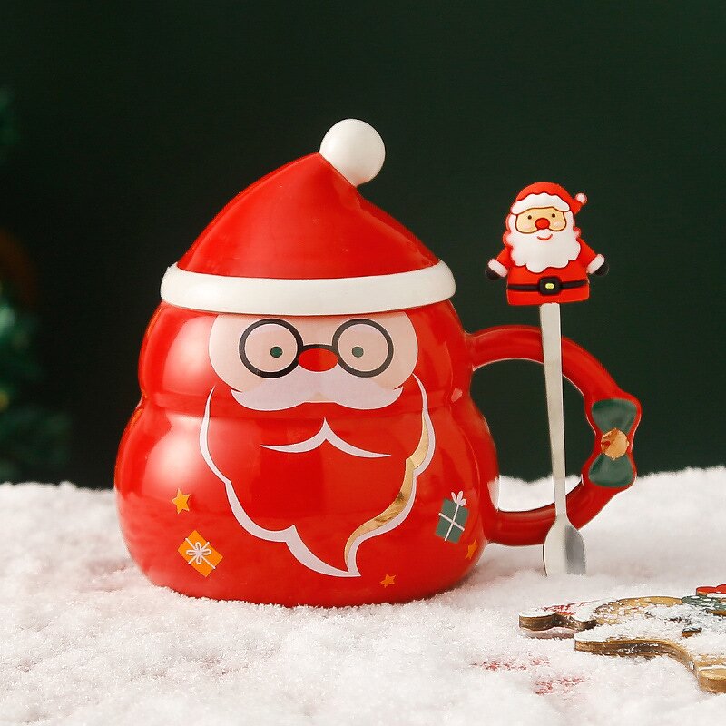 Ceramic Christmas Mug Manufacturer - Creative Large Capacity Snowman Christmas Tree