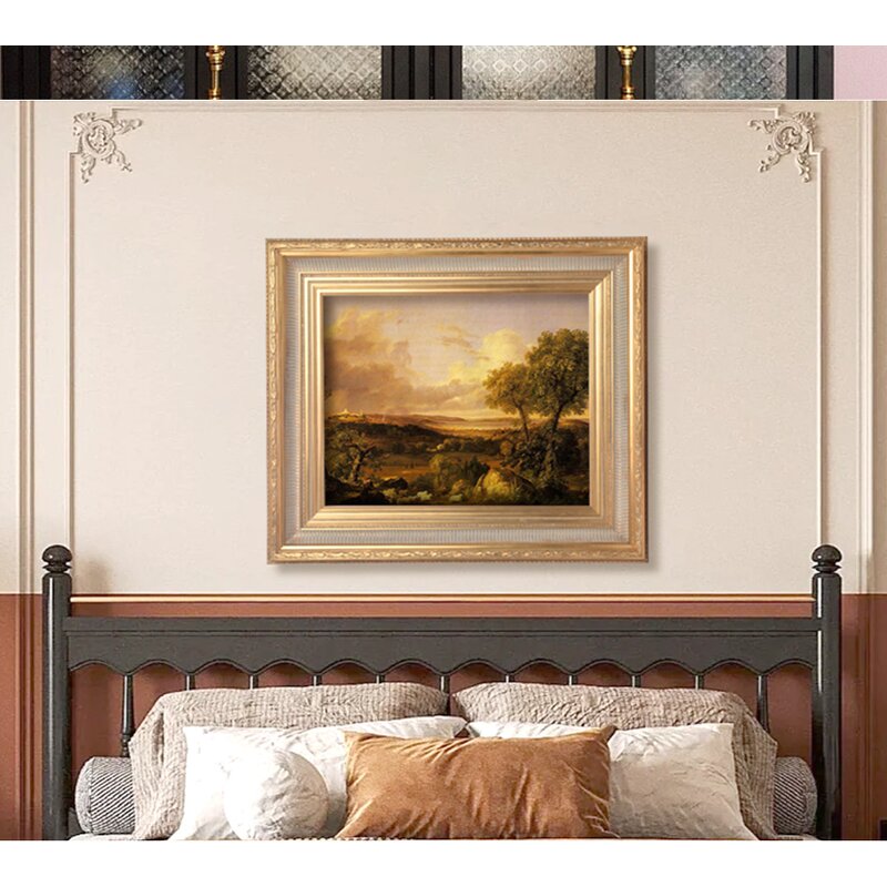 Wooden Frame Manufacturer - Customize Factory Sale Baroque Wall Decor Antique Customize Vintage Art Canvas Ornate Painting