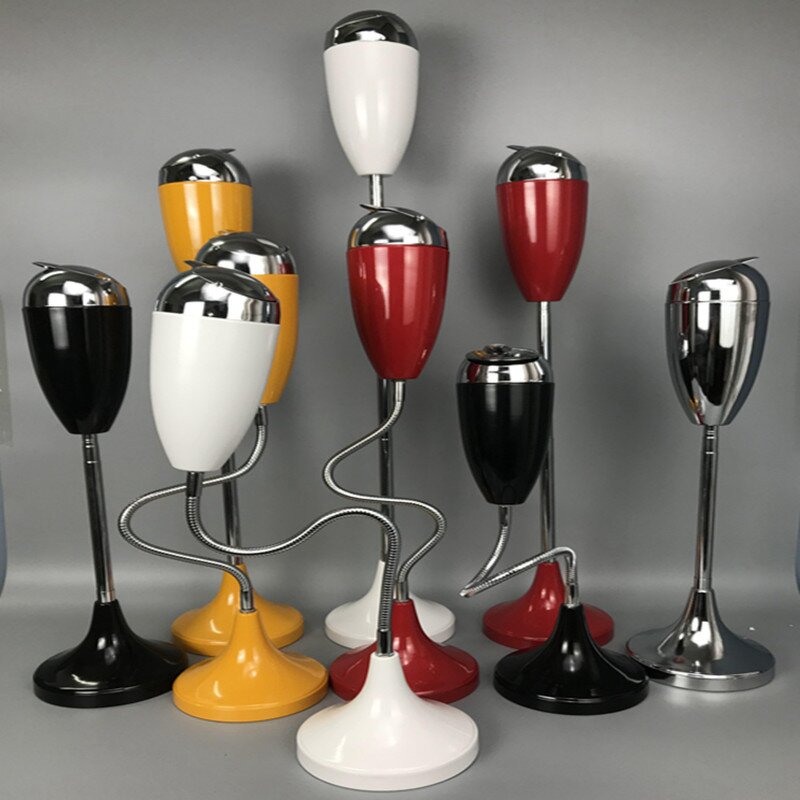 Cigarette Ash Tray Manufacturer - Creative Adjustable Smokeless Steel With Lid Indoor Outdoor Portable Windproof Floor Standing Cigar