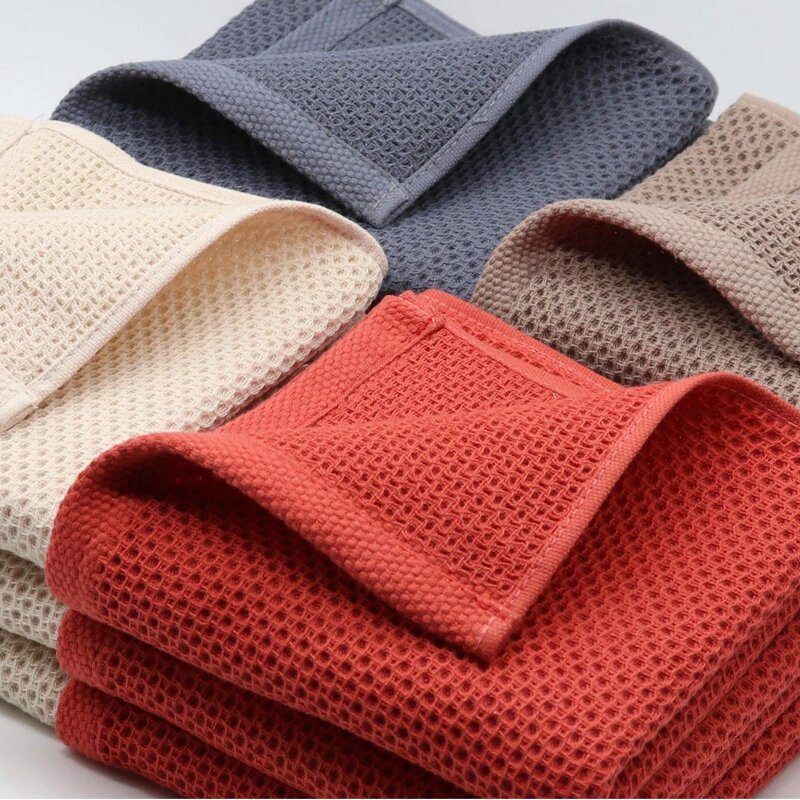 Kitchen Towel Manufacturer - Waffle Weave Custom Wholesale Sets 100% Cotton Soft Quick Drying Dish Towels
