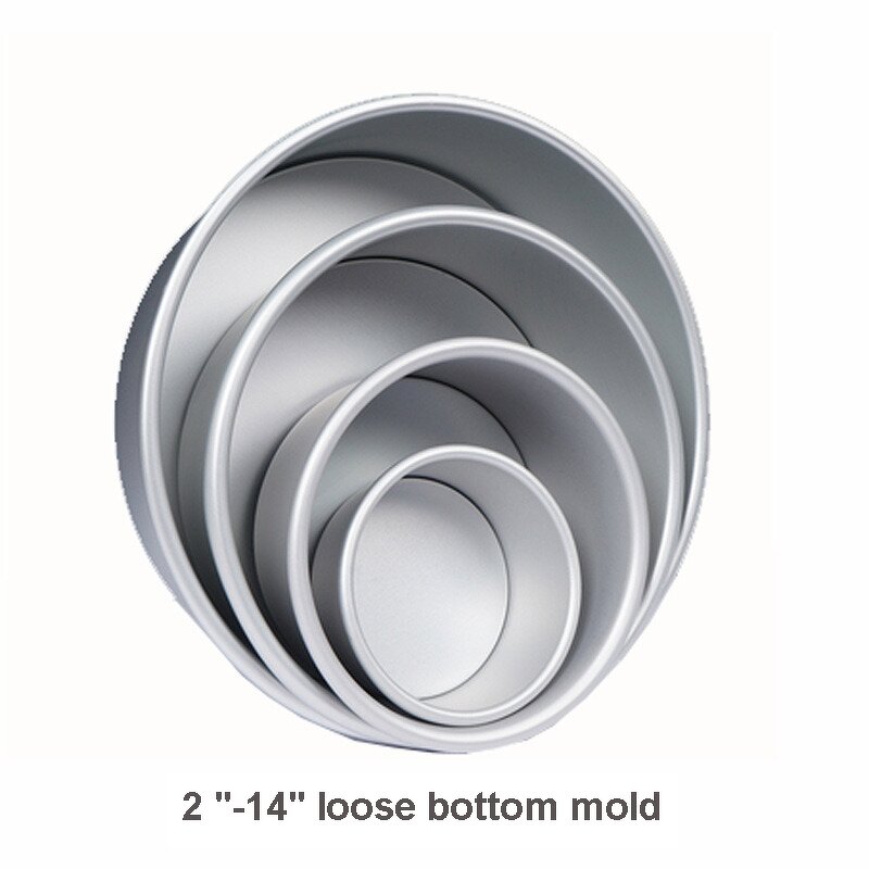Cake Mould Manufacturer - 2/4/5/6/7/8/10/12/14 Inch Removable Bottom Aluminum Mental Positive Pole Chiffon Baking Pan
