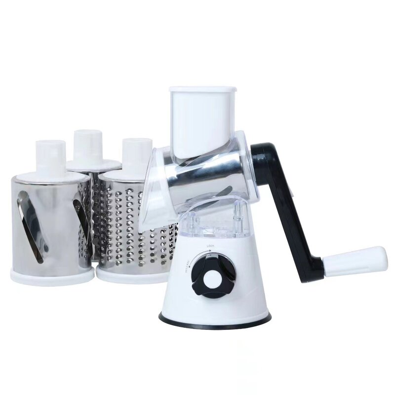 Hand Blender Machine Manufacturer - Factory Wholesale Manual Plastic Food Drum Cutter Vegetable Chopper Rotary Cheese Grater