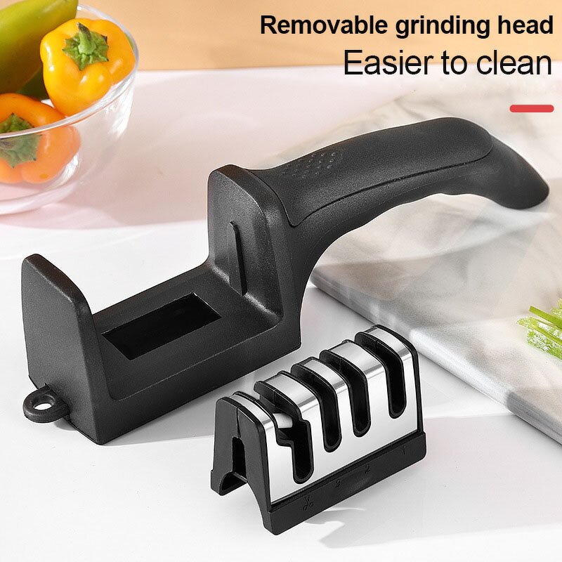 Knife Sharpener Manufacturer - Household Four-stage Creative Manual Fast Sharpening Knife Scissors Tool