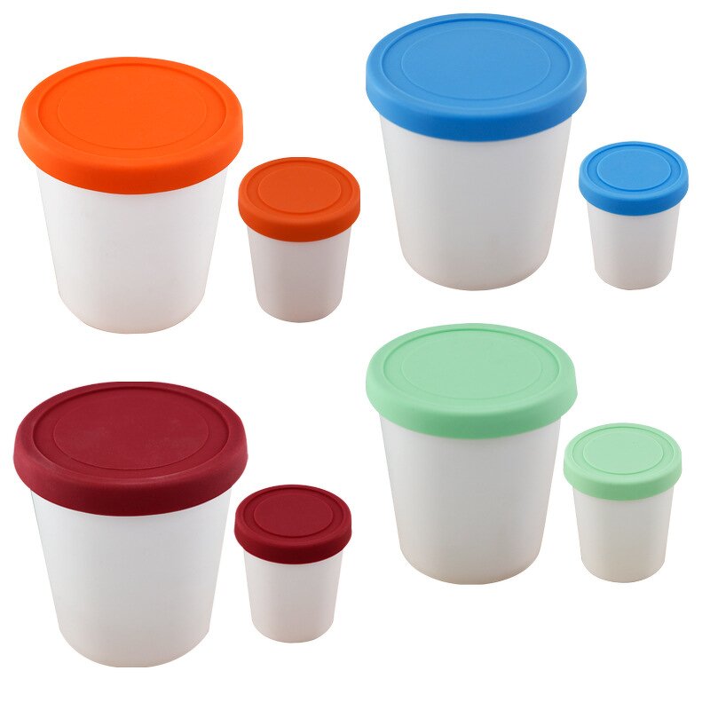 Ice Cream Container Manufacturer - Different Size Tub with Lid Plastic Cup for Home