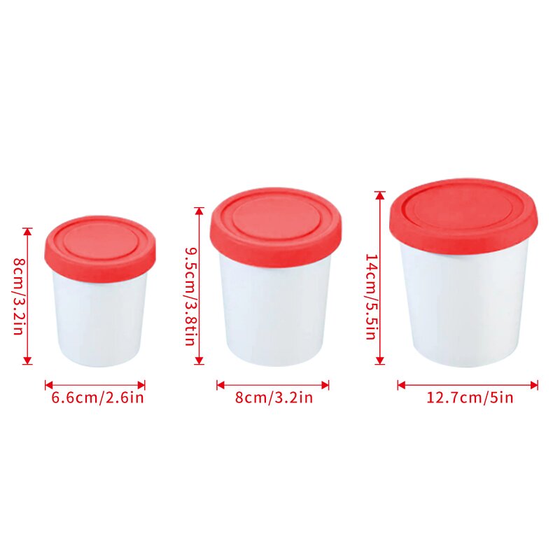 Ice Cream Container Manufacturer - Different Size Tub with Lid Plastic Cup for Home