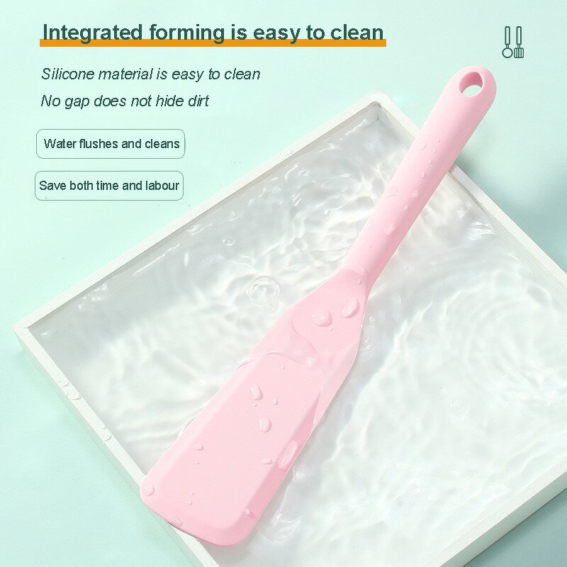 Silicone Turner Manufacturer - Long Handle Heat Resistant Kitchen Utensils Egg Steak Fish Frying Shovel Non-stick Mini Spatula