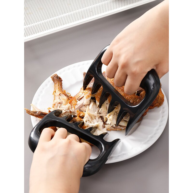 Barbecue Meat Claws Manufacturer - Hot Selling Outdoor BBQ Accessories Tool Meat Fork Shredder Strip Cutting ABS Plastic