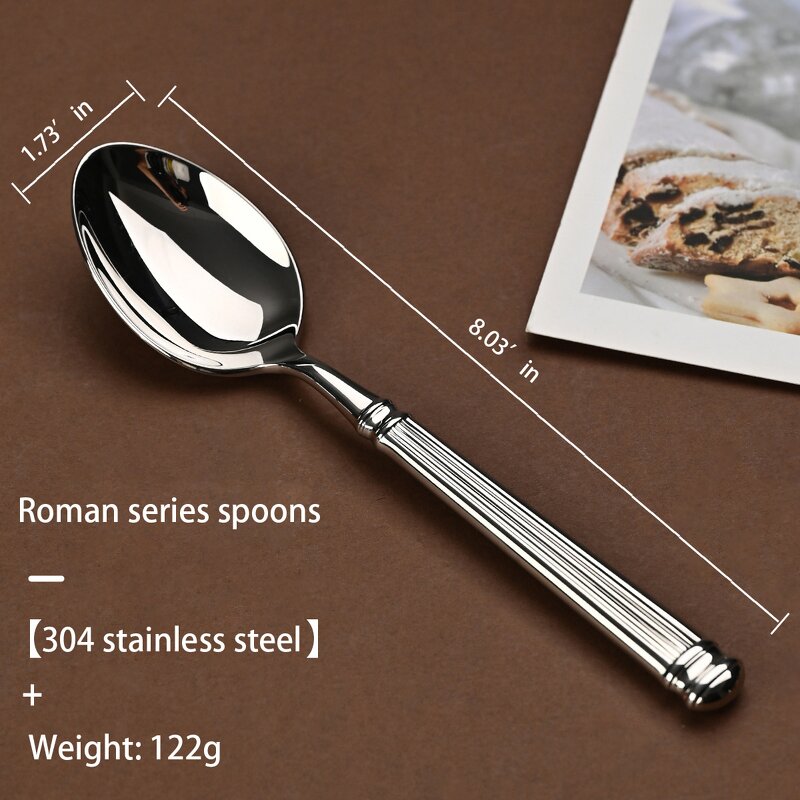 Flatware Set Manufacturer - 304 Stainless Steel Steak Knife and Fork Gift Box Imperial Court Retro Relief Palace