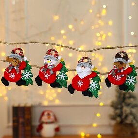 Christmas Ornaments Manufacturer - 2024 Merry Xmas Gift Santa Claus Snowman Tree Toy Doll Hang for Home New Year Decor