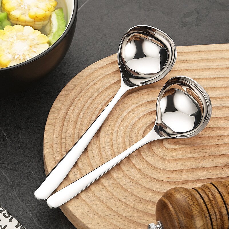 Soup Spoon Manufacturer - Stainless Steel Clip 100% Real Design 304 Serving Porridge