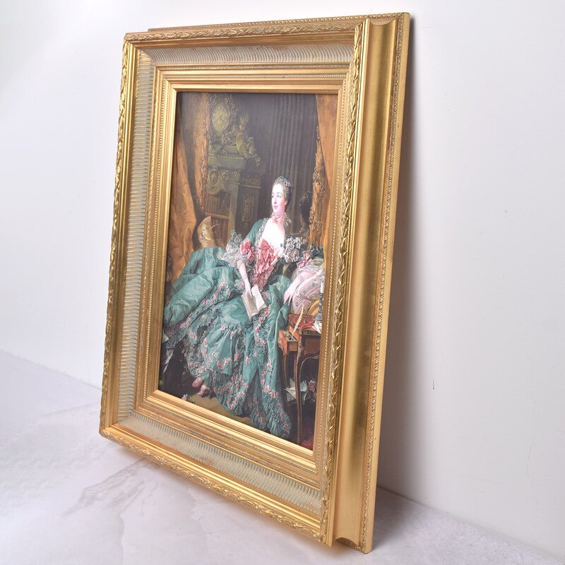 Wooden Frame Manufacturer - Customize Factory Sale Baroque Wall Decor Antique Customize Vintage Art Canvas Ornate Painting