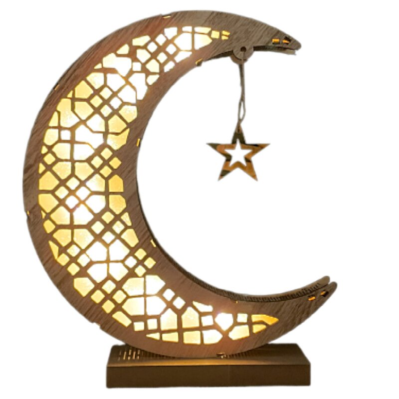 LED Star Moon Light Manufacturer - Eid Mubarak Decorative Lamp Muslin Light Home Art Craft