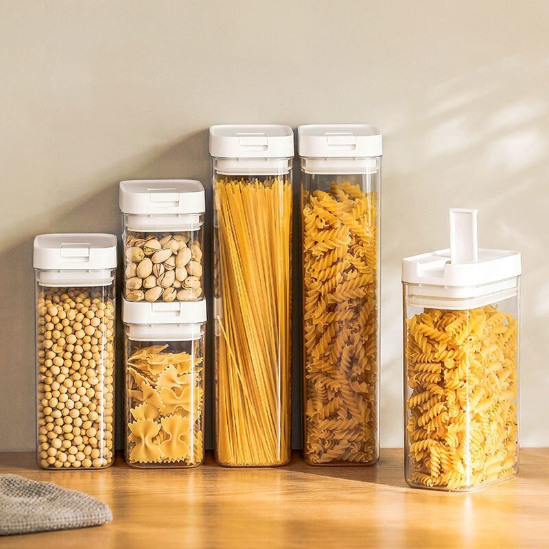 Food Storage Jar Manufacturer - Sealed Household Pasta Container Dry Goods Moisture-proof Sealed Kitchen Jar