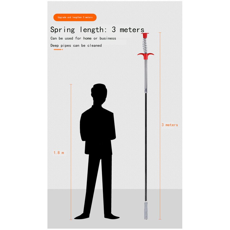 Sink Cleaner Manufacturer - 90cm Claw Pick up Kitchen Cleaning Tools Pipeline Dredge Hair Brush Bend Toilet Removal